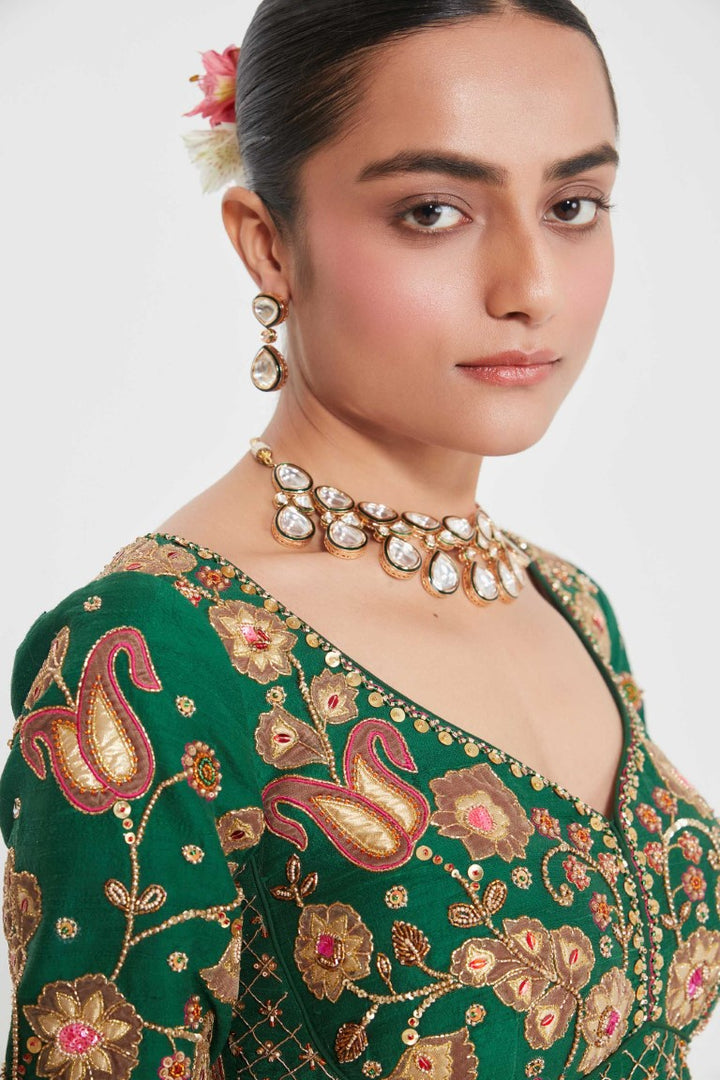 FIRDOUS LEHANGA SET-Kaftan-Siddhartha Bansal