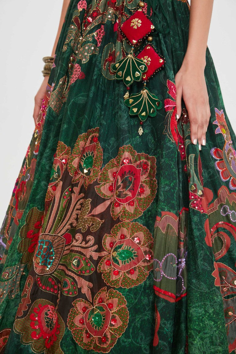 FIRDOUS LEHANGA SET-Kaftan-Siddhartha Bansal