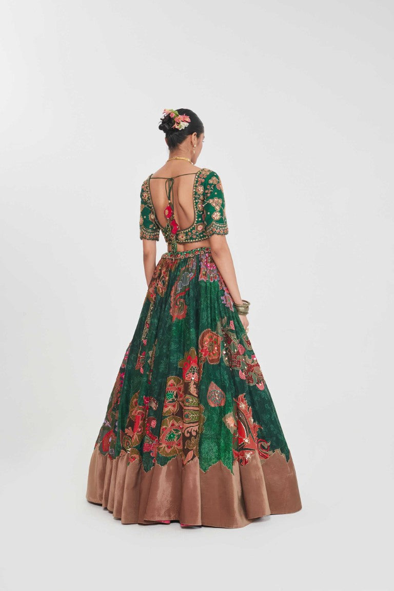 FIRDOUS LEHANGA SET-Kaftan-Siddhartha Bansal