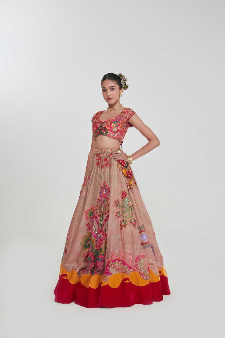 SUHANA LEHANGA SET-Kaftan-Siddhartha Bansal