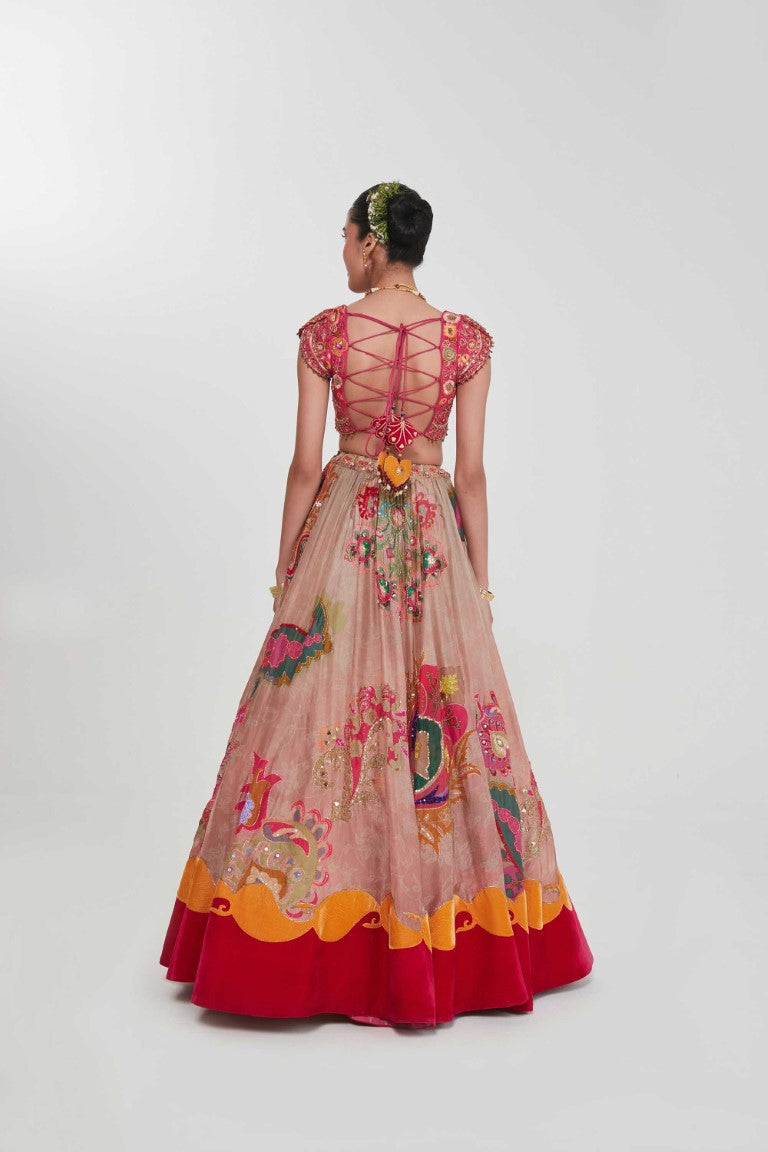 SUHANA LEHANGA SET-Kaftan-Siddhartha Bansal