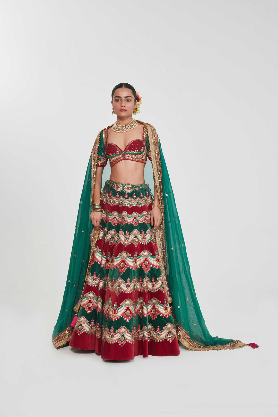 AFREEN LEHENGA SET-Kaftan-Siddhartha Bansal