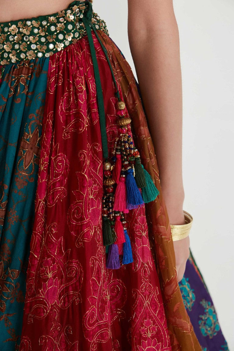 MEHER LEHANGA SET-Kaftan-Siddhartha Bansal