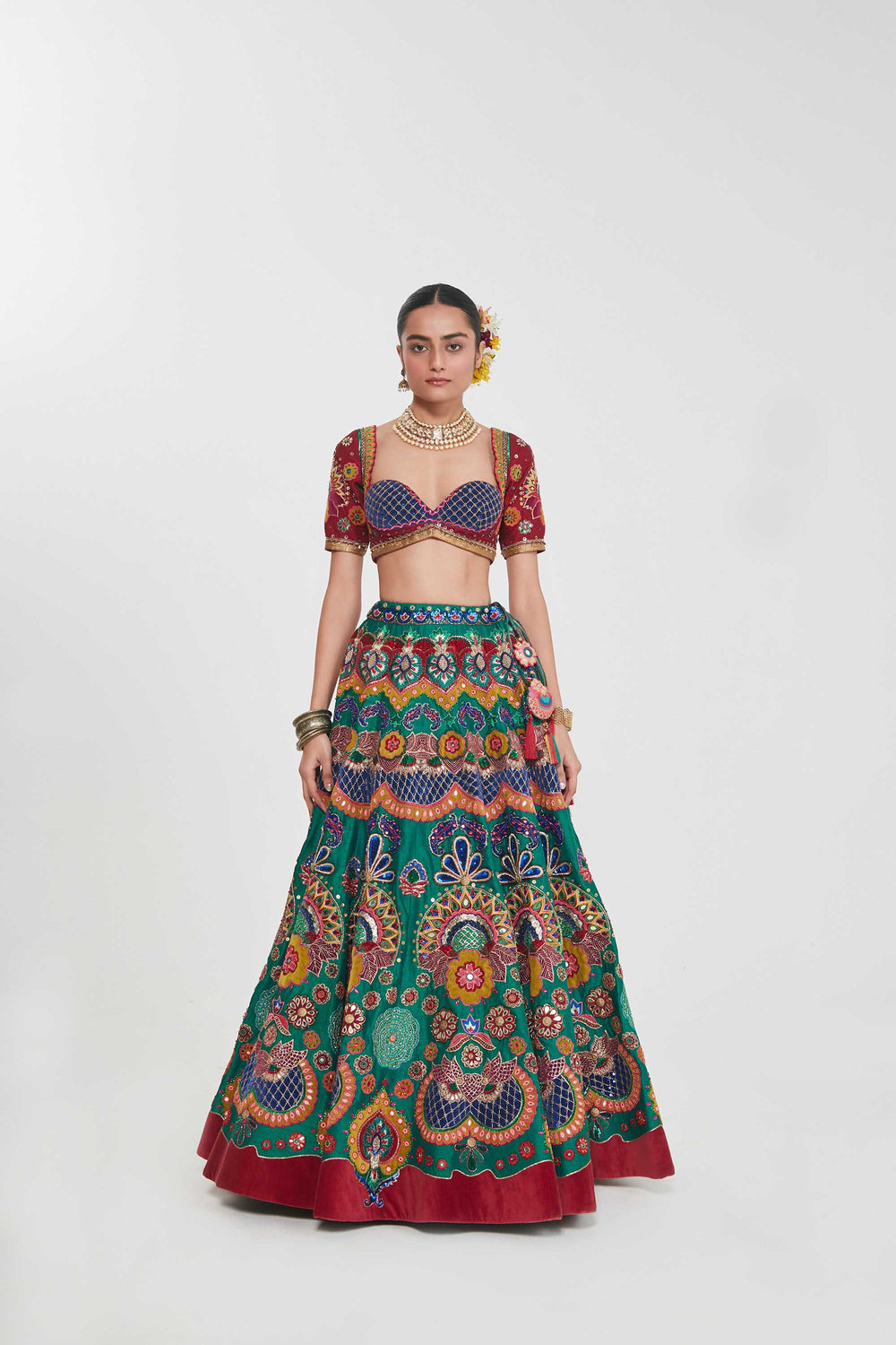 NIHIRA LEHENGA SET-Kaftan-Siddhartha Bansal