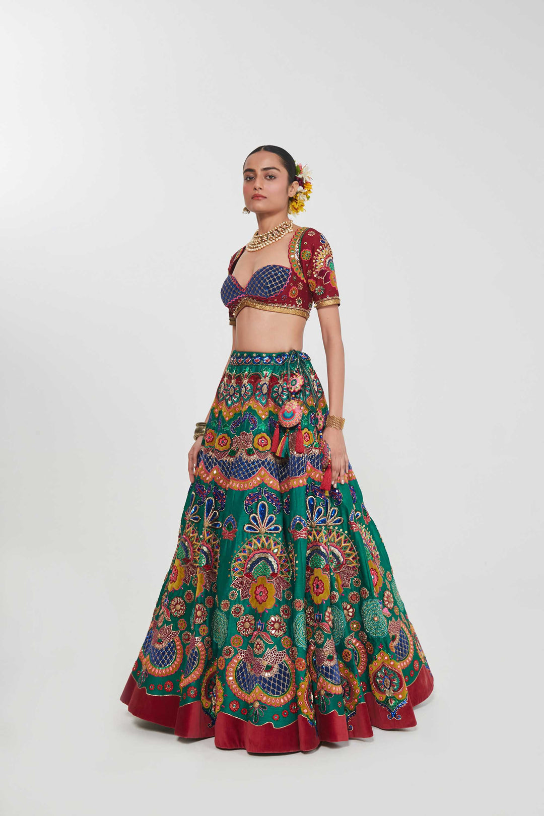 NIHIRA LEHENGA SET-Kaftan-Siddhartha Bansal