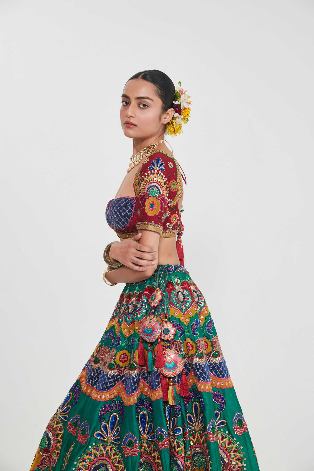 NIHIRA LEHENGA SET-Kaftan-Siddhartha Bansal