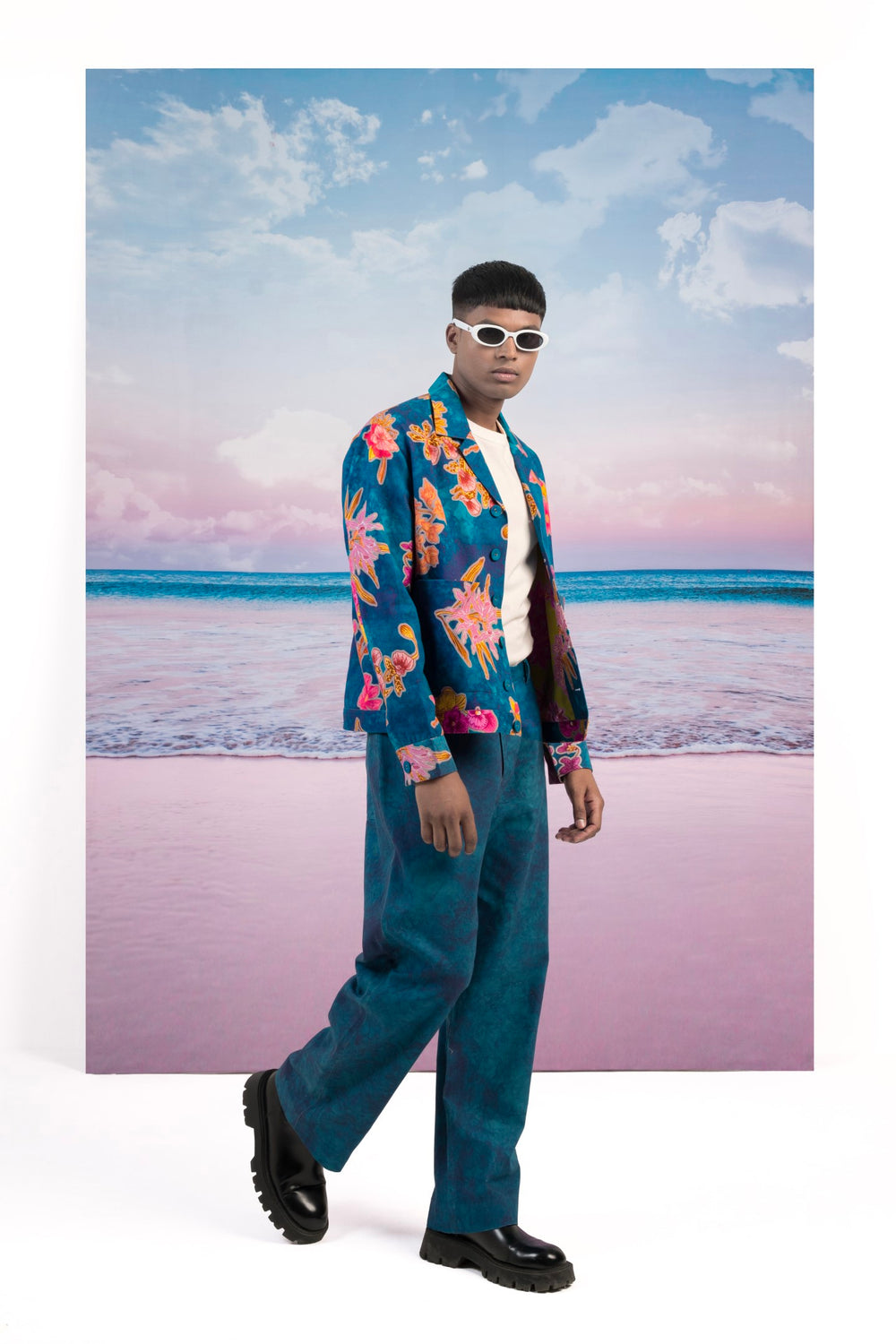 Seasons Blue Jacket-JACKETS-Siddhartha Bansal