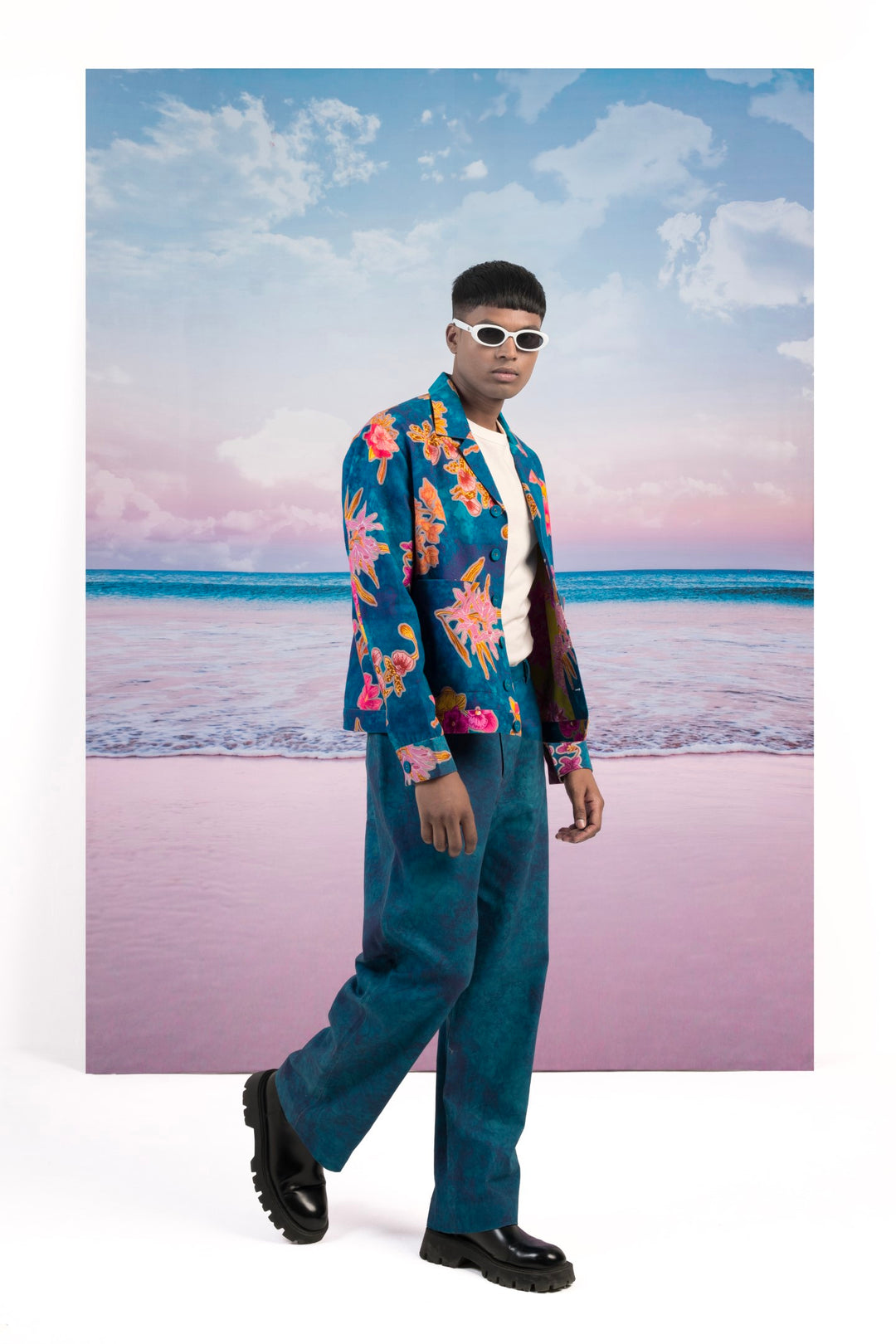 Seasons Blue Jacket-JACKETS-Siddhartha Bansal