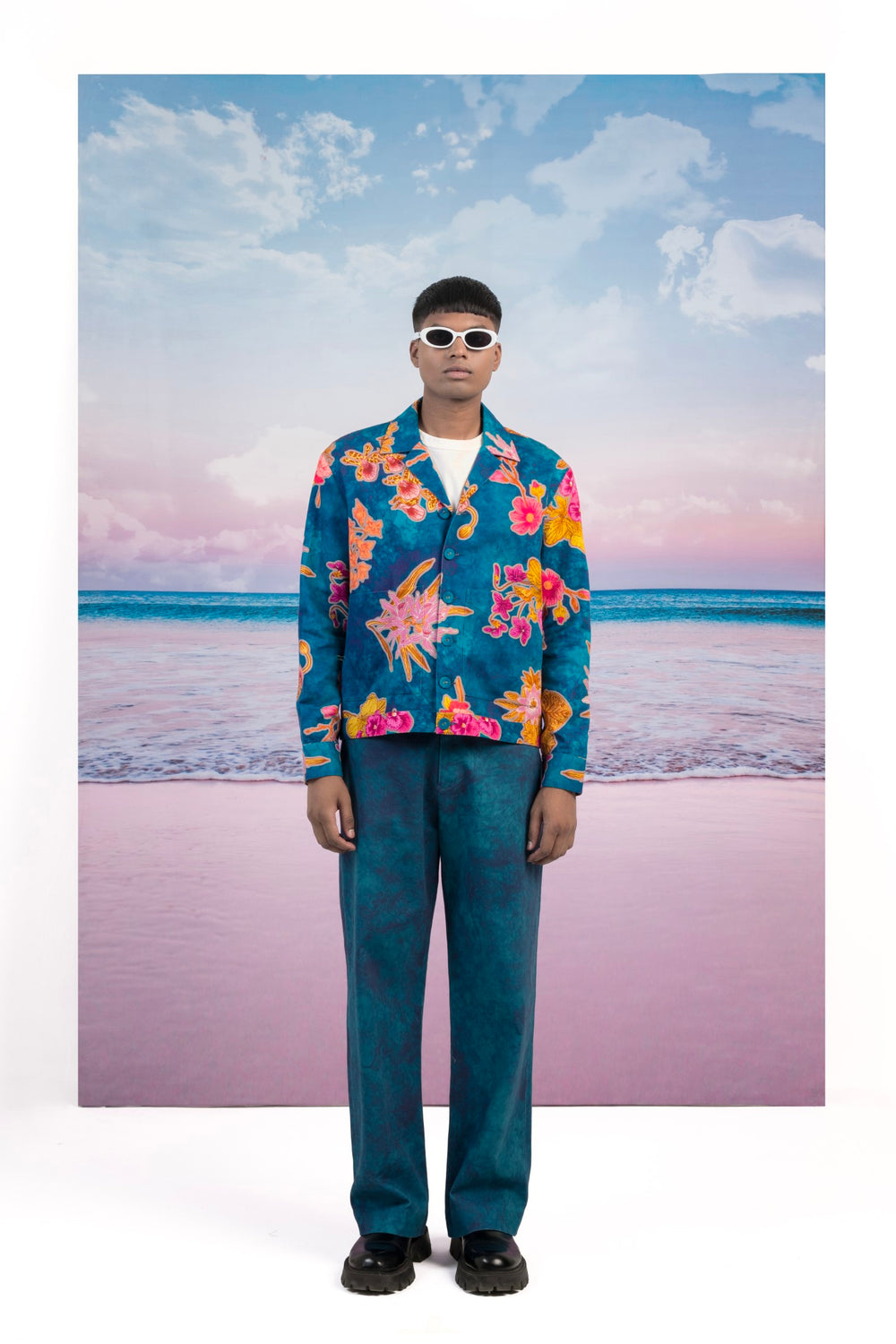 Seasons Blue Jacket-JACKETS-Siddhartha Bansal