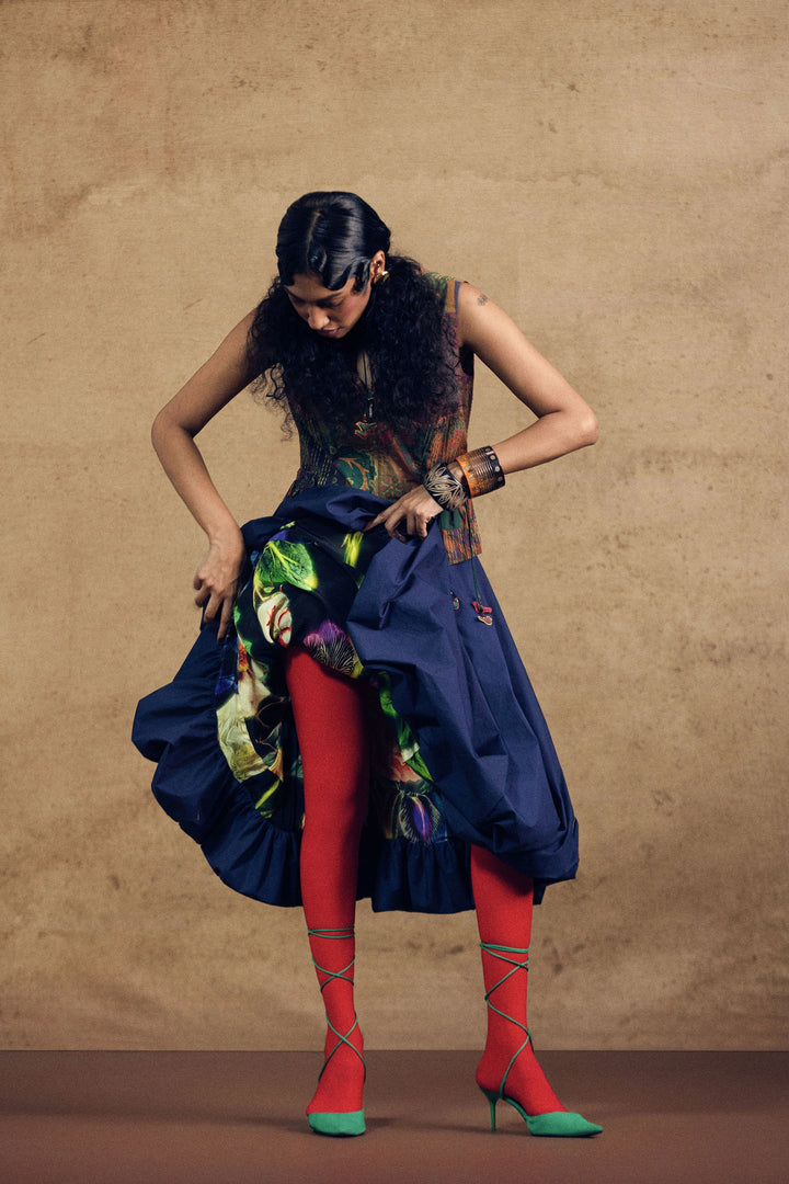 Koti Blouse And Ballon Skirt Set