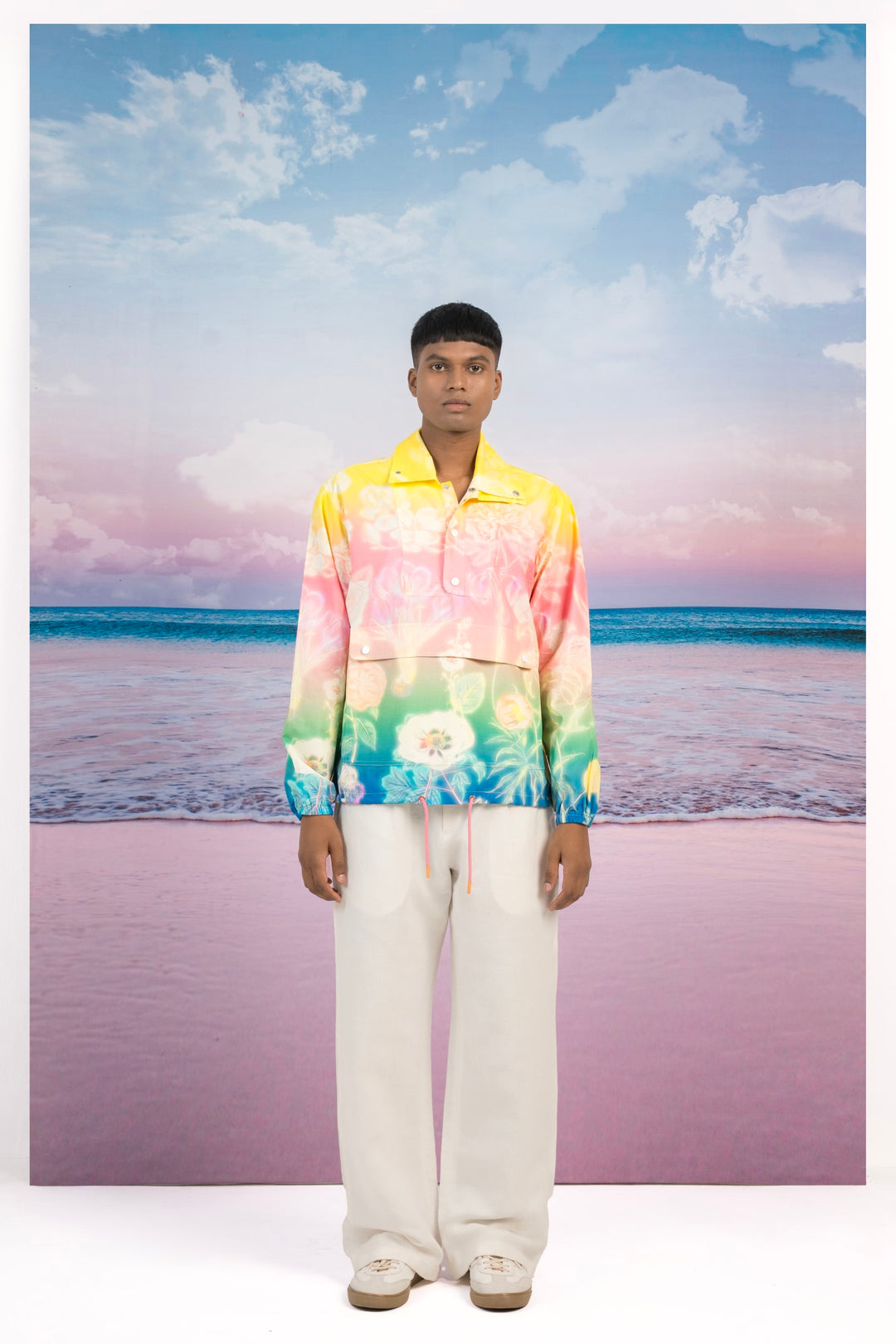 Evening Bloom Pullover Jacket-JACKETS-Siddhartha Bansal