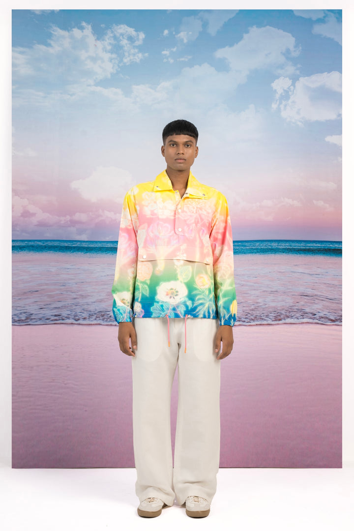 Evening Bloom Pullover Jacket-JACKETS-Siddhartha Bansal