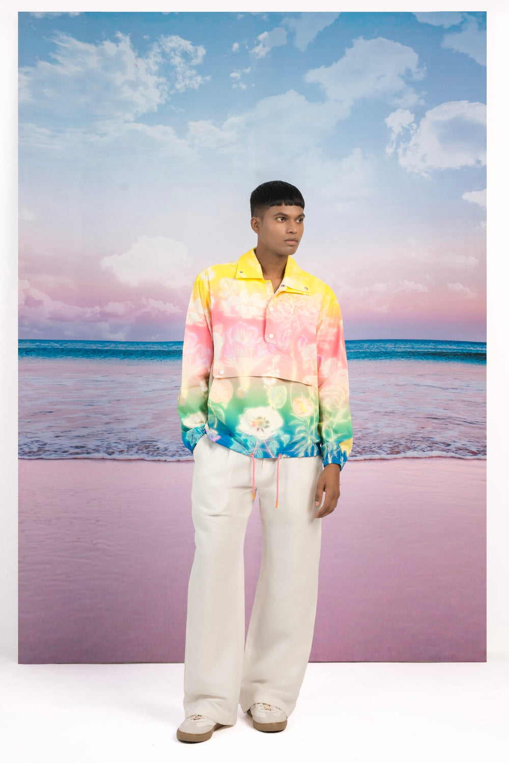 Evening Bloom Pullover Jacket-JACKETS-Siddhartha Bansal