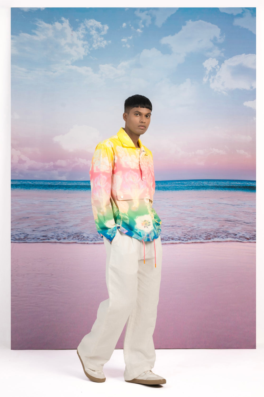 Evening Bloom Pullover Jacket-JACKETS-Siddhartha Bansal