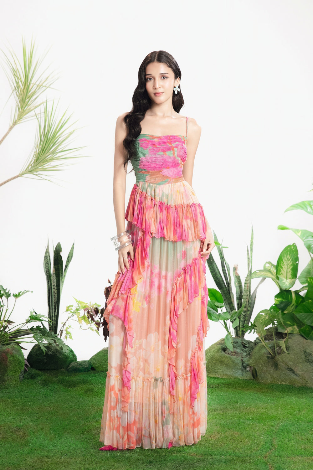 OASIS RUFFLE DRESS-Dress-Siddhartha Bansal
