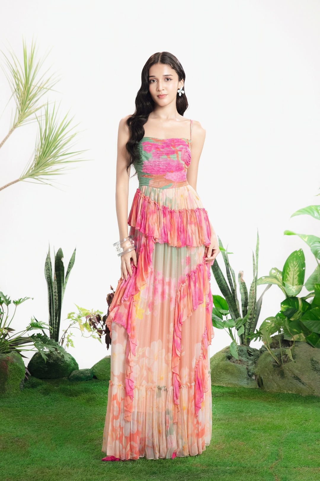OASIS RUFFLE DRESS-Dress-Siddhartha Bansal
