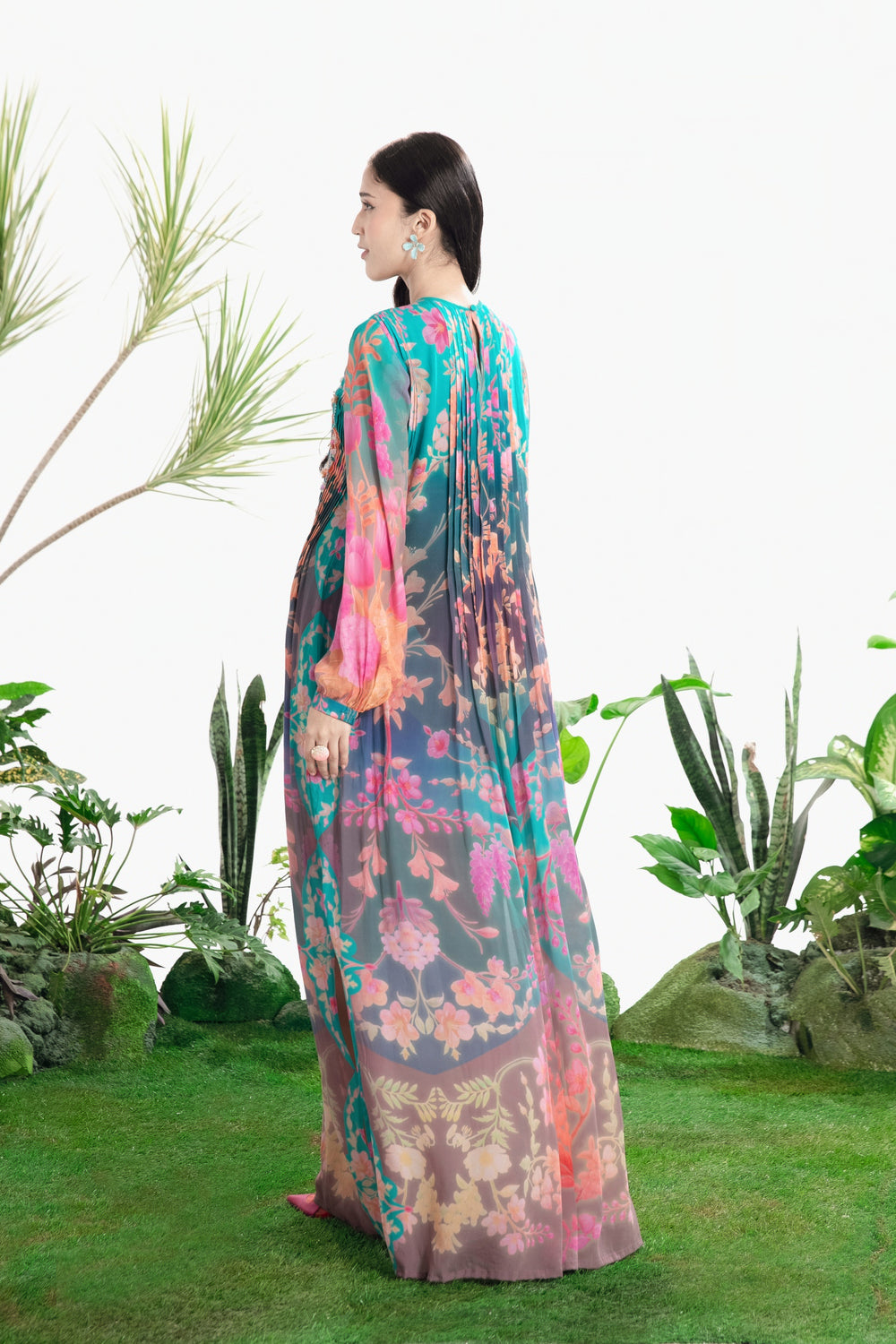 DREAMSCAPE NIGHT DRESS-Kaftan, Dress-Siddhartha Bansal