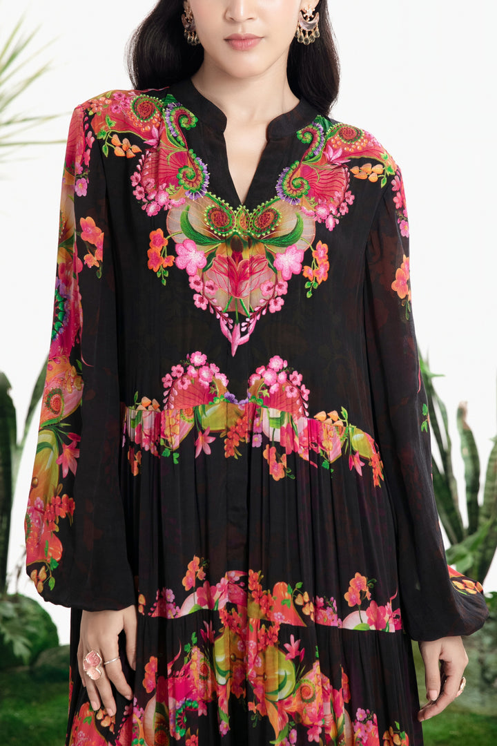 FUN NIGHTS TIER DRESS-Dress-Siddhartha Bansal