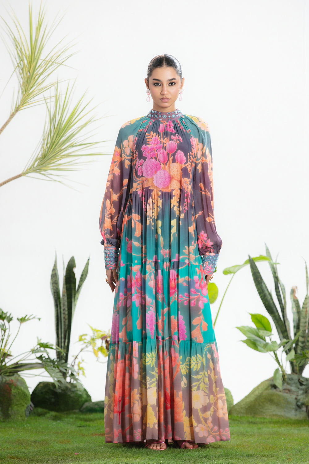 MOONLIGHT TIER DRESS-Dress-Siddhartha Bansal