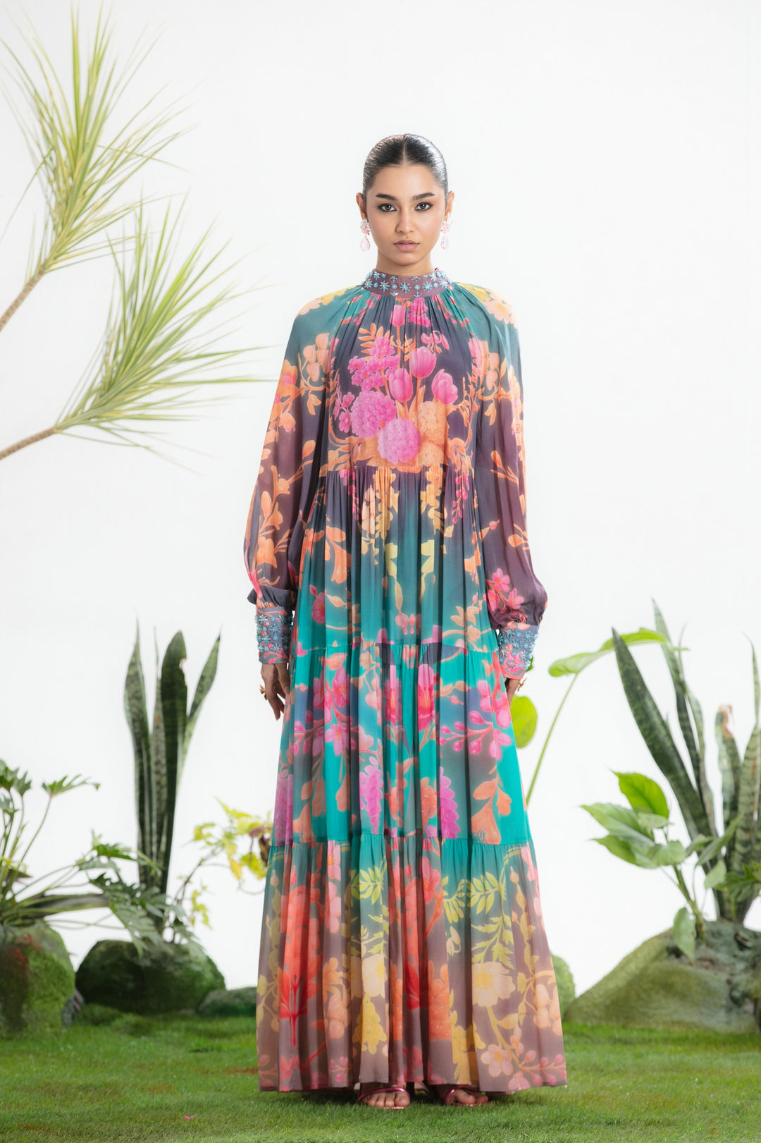 MOONLIGHT TIER DRESS-Dress-Siddhartha Bansal