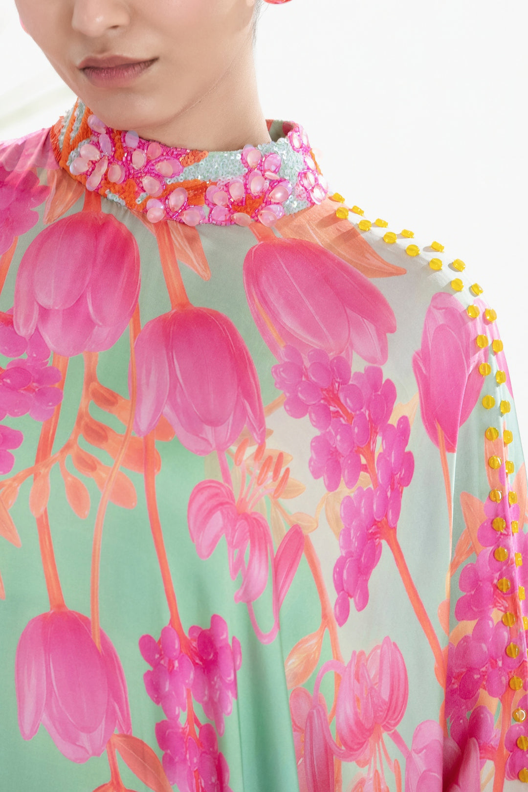 BABY BLOOM KAFTAN DRESS-Kaftan, Dress-Siddhartha Bansal