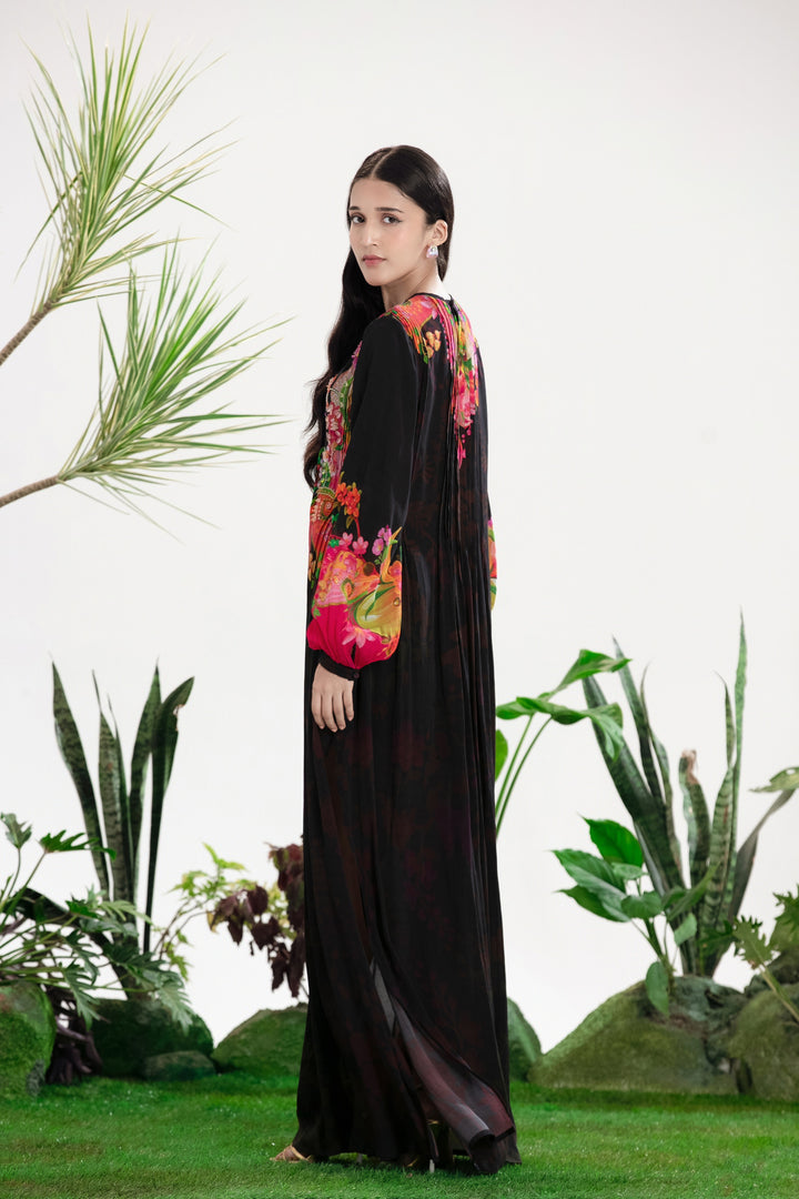 STARDUST PINTUCK KAFTAN DRESS-Kaftan, Dress-Siddhartha Bansal