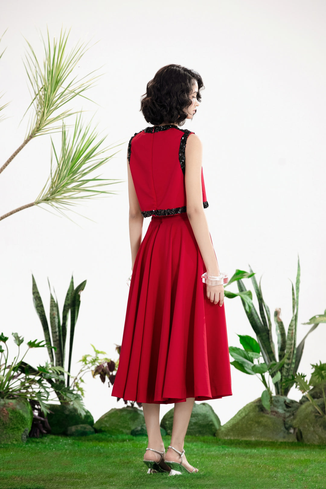 VISION OF LOVE SKIRT SET-Co-ord Set-Siddhartha Bansal