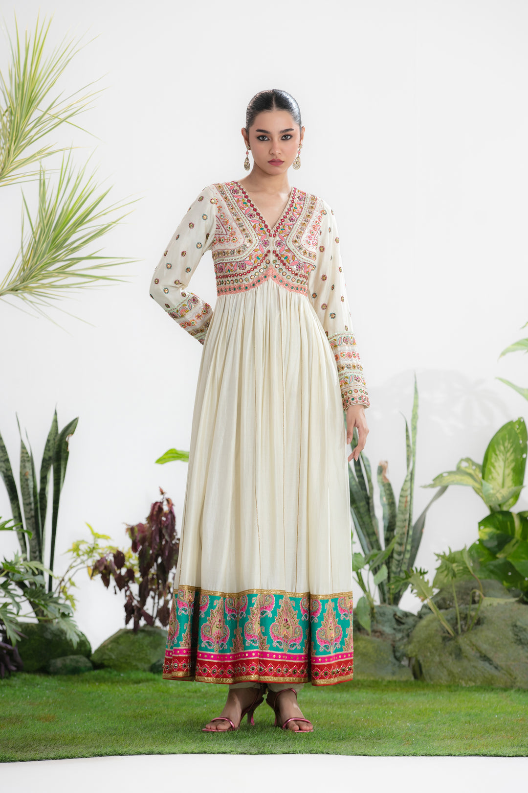 CHANDRIKA ANARKALI SET-Kaftan-Siddhartha Bansal