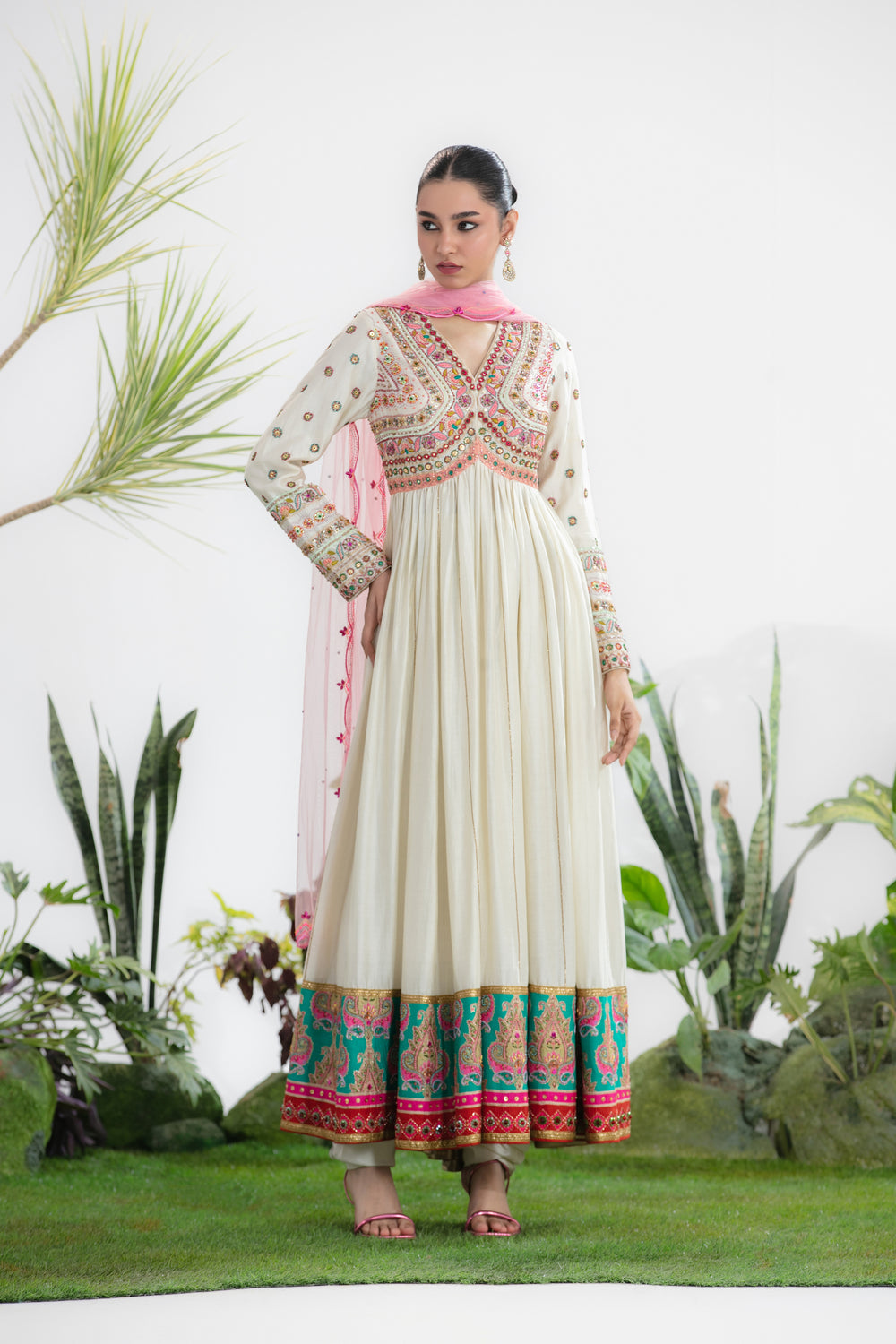 CHANDRIKA ANARKALI SET-Kaftan-Siddhartha Bansal