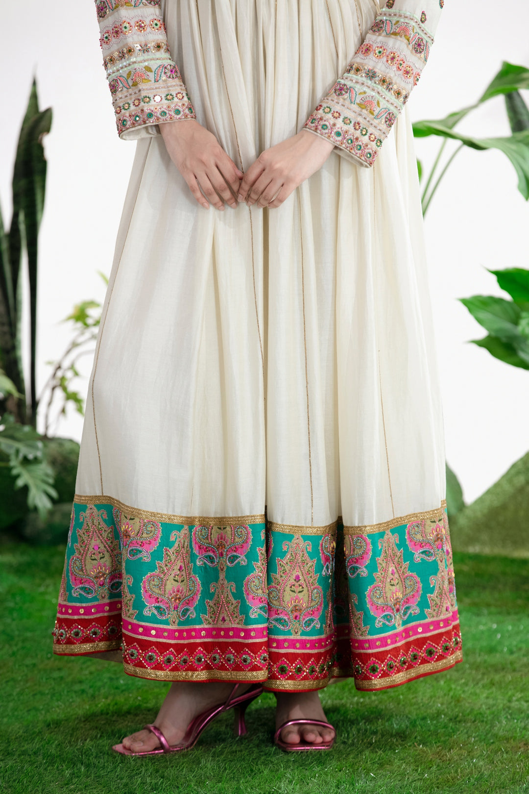 CHANDRIKA ANARKALI SET-Kaftan-Siddhartha Bansal