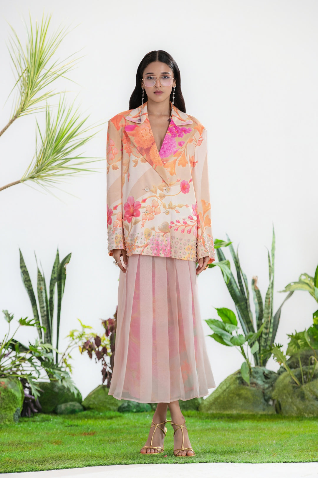 MATERIAL GIRL COAT SET-Co-ord Set-Siddhartha Bansal
