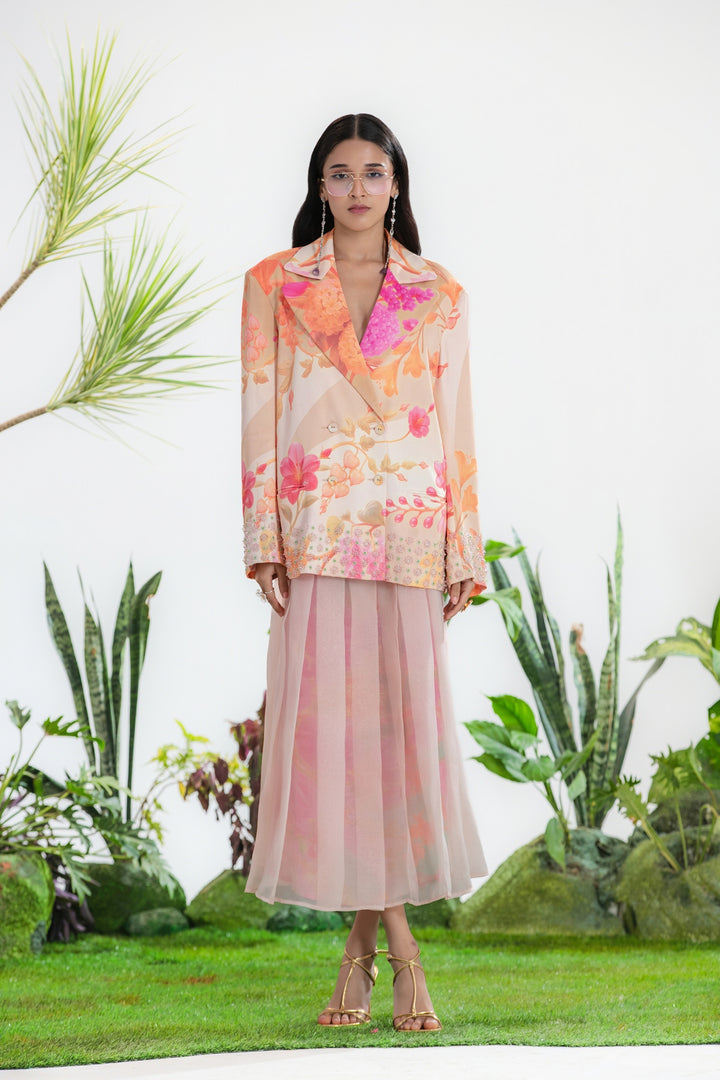 MATERIAL GIRL COAT SET-Co-ord Set-Siddhartha Bansal