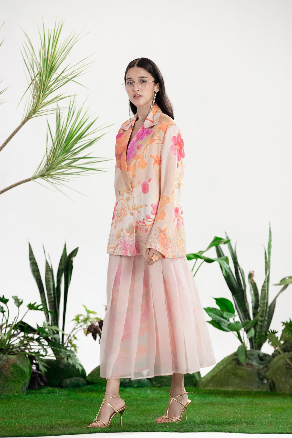 MATERIAL GIRL COAT SET-Co-ord Set-Siddhartha Bansal