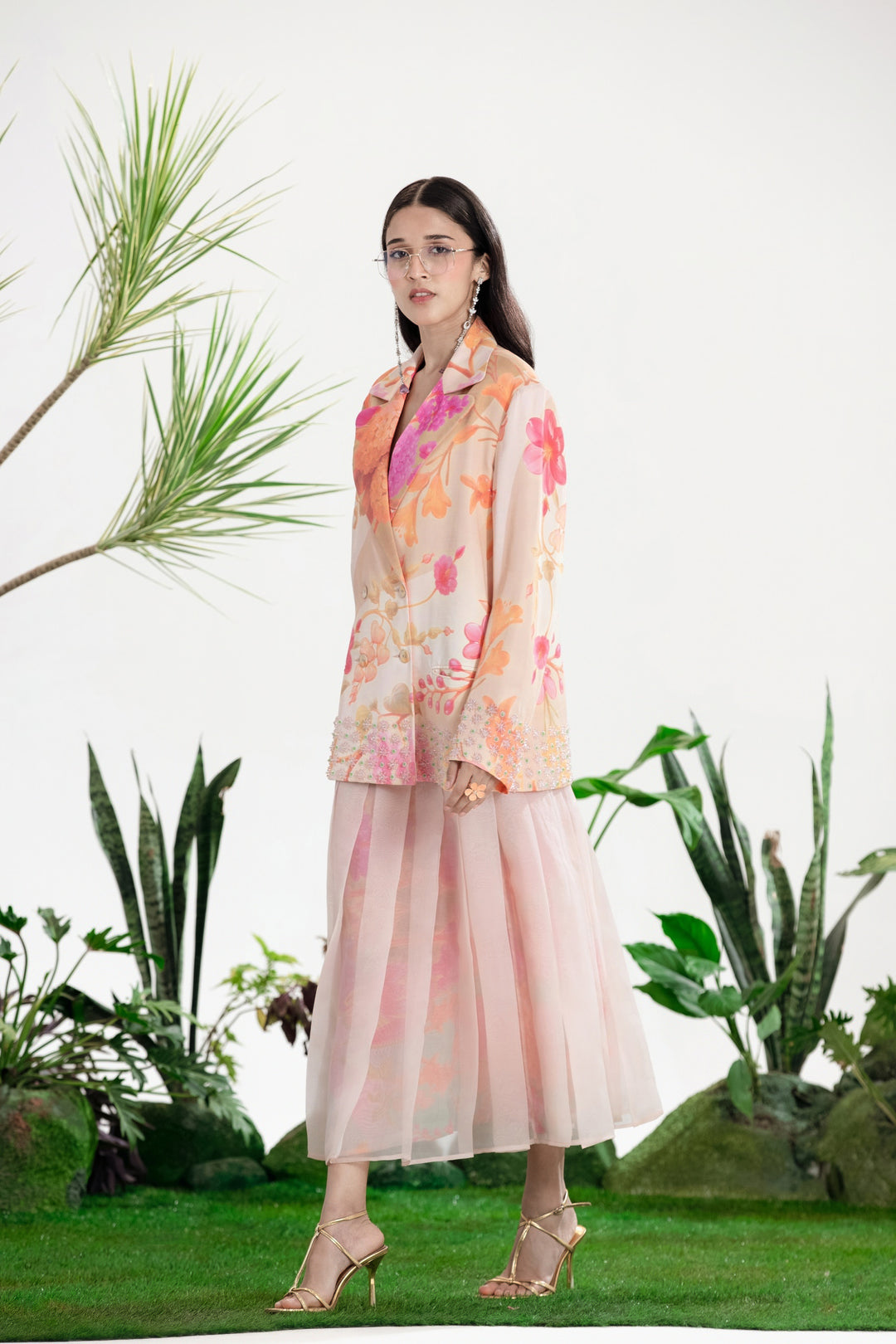 knee length dresses for ladies Paradise Maxi Dress – Siddhartha Bansal main image 0