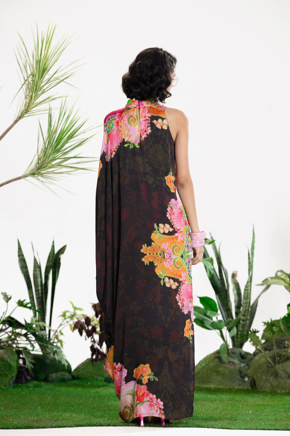 BLACK SWAN KAFTAN DRESS-Kaftan, Dress-Siddhartha Bansal