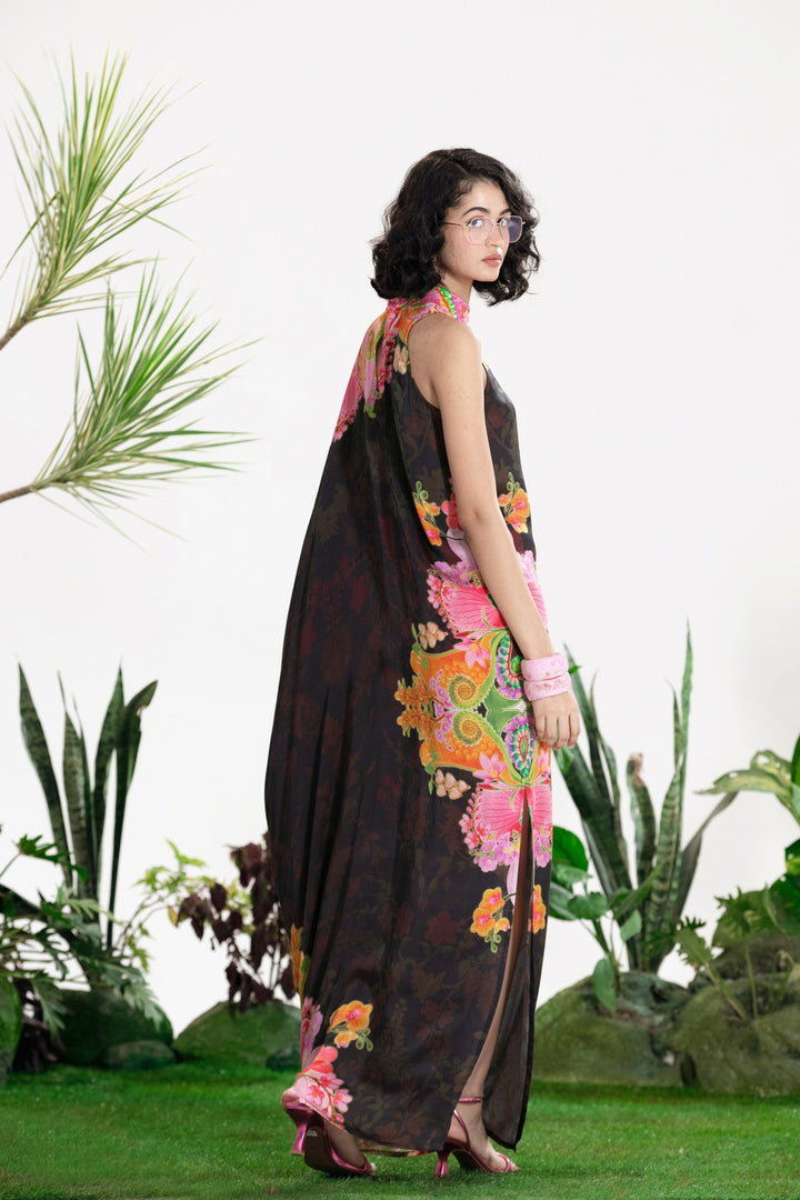 BLACK SWAN KAFTAN DRESS-Kaftan, Dress-Siddhartha Bansal
