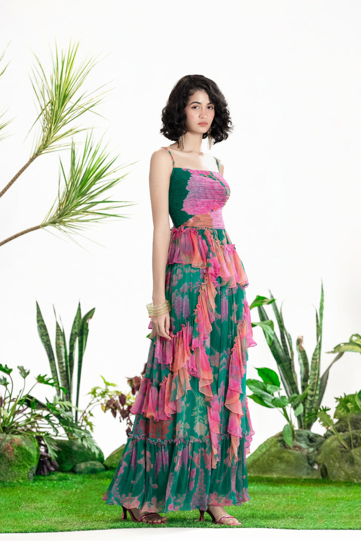 RAIN RUFFLE DRESS-Dress-Siddhartha Bansal