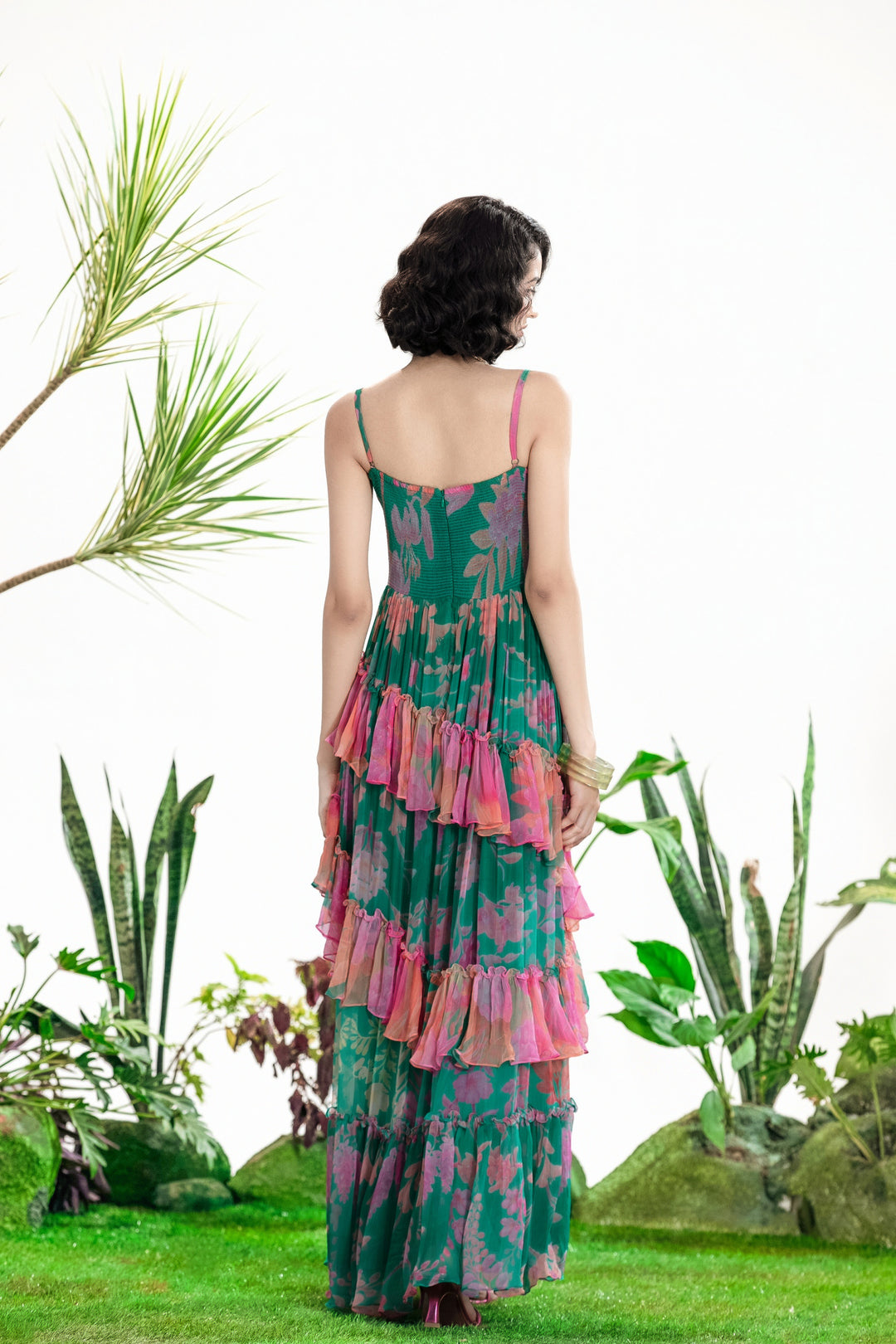 RAIN RUFFLE DRESS-Dress-Siddhartha Bansal