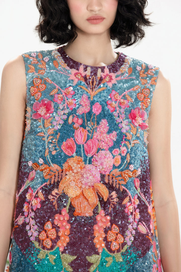 MIDNIGHT IN PARIS SHIFT DRESS-Dress-Siddhartha Bansal