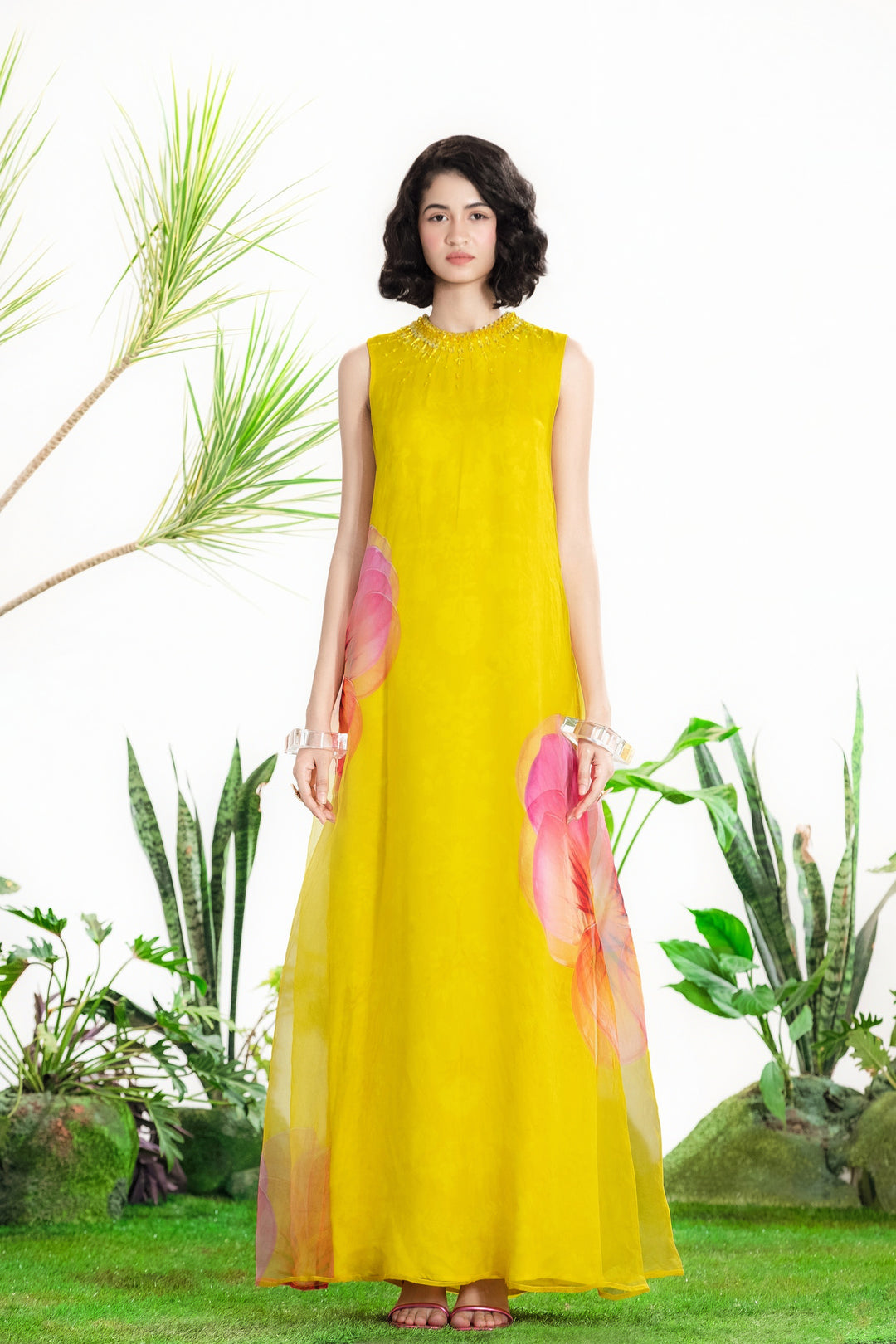 WALKING ON SUNSHINE DRESS-Kaftan, Dress-Siddhartha Bansal
