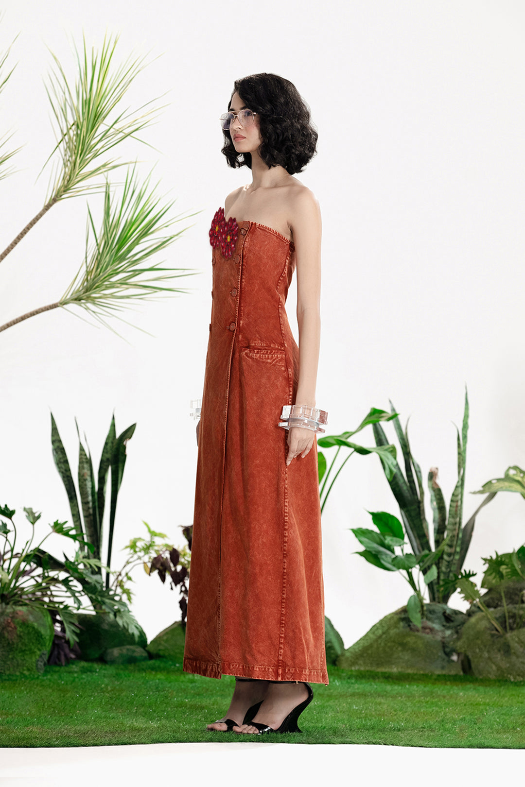 TAINTED LOVE COAT DRESS-Dress-Siddhartha Bansal