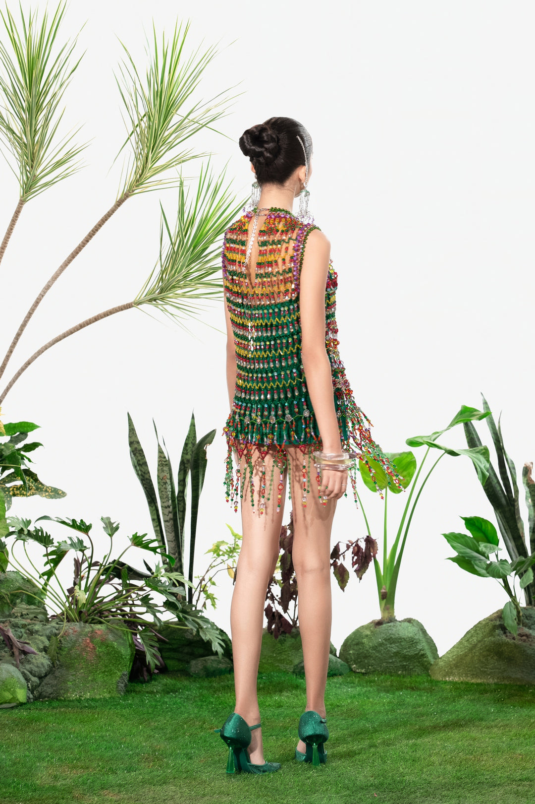 Thunderstruck Bead Dress-Dress-Siddhartha Bansal
