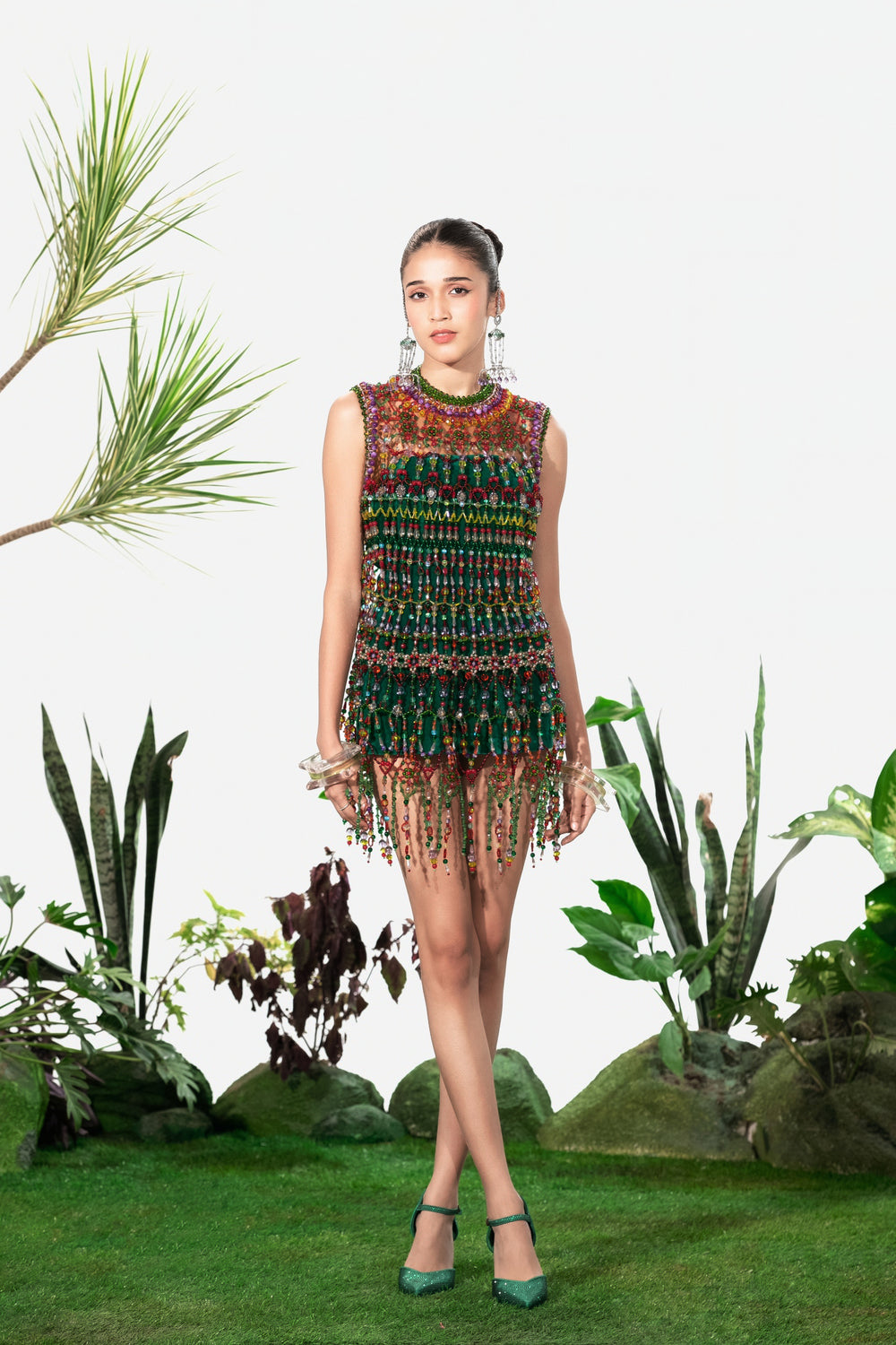 Thunderstruck Bead Dress-Dress-Siddhartha Bansal