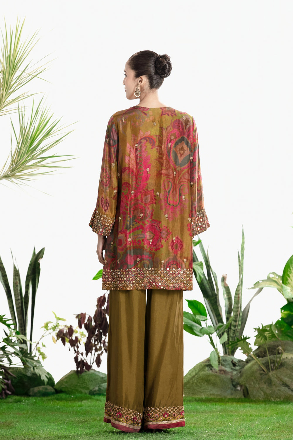 VASUDHA PRINTED KURTA SET-Kaftan-Siddhartha Bansal
