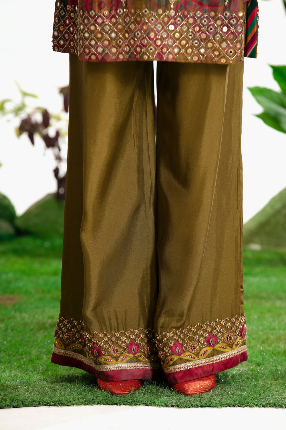 VASUDHA PRINTED KURTA SET-Kaftan-Siddhartha Bansal