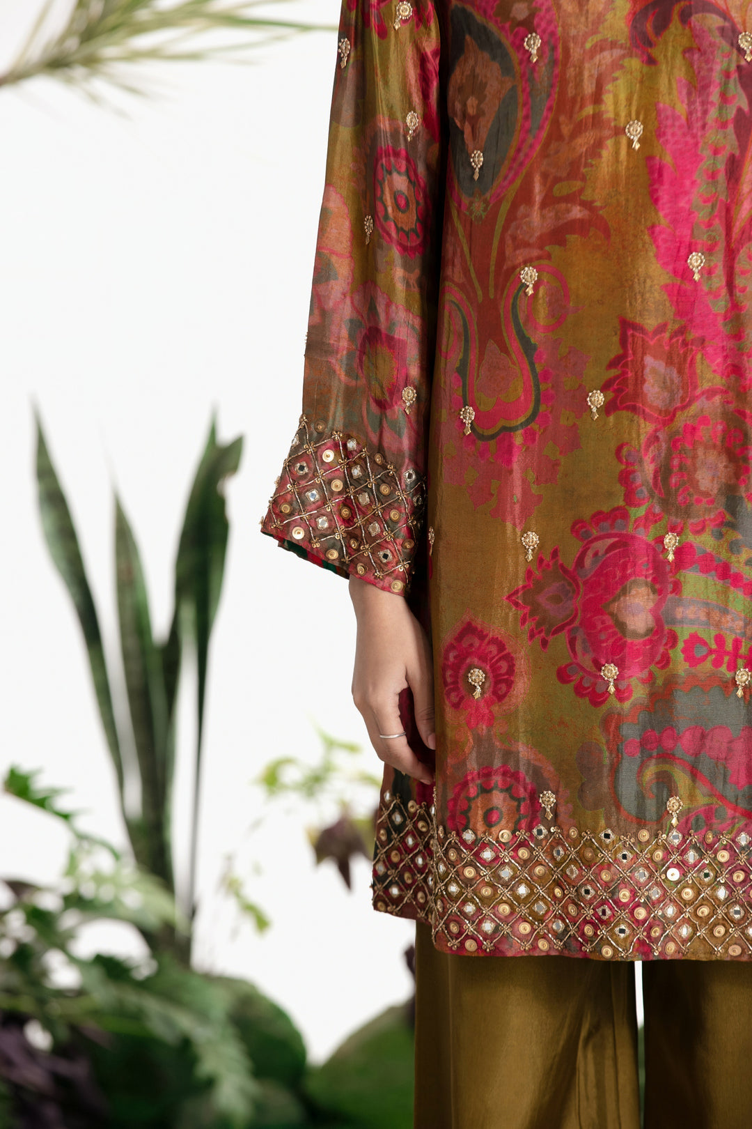 VASUDHA PRINTED KURTA SET-Kaftan-Siddhartha Bansal