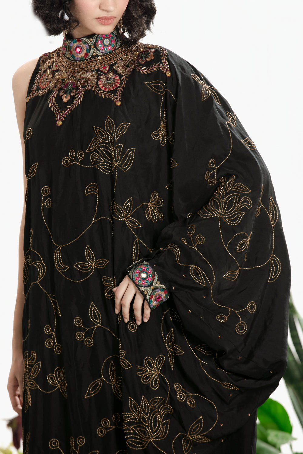 ZINAT SHOULDER DRESS-Kaftan-Siddhartha Bansal