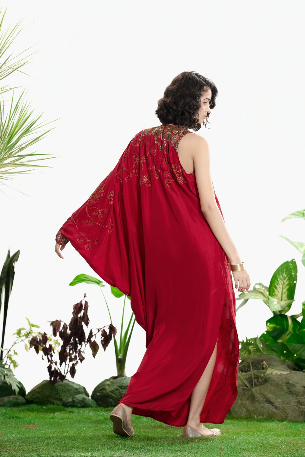 SOMA ONESHOULDER DRESS-Kaftan-Siddhartha Bansal