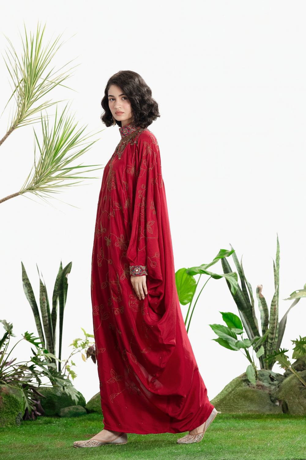 SOMA ONESHOULDER DRESS-Kaftan-Siddhartha Bansal