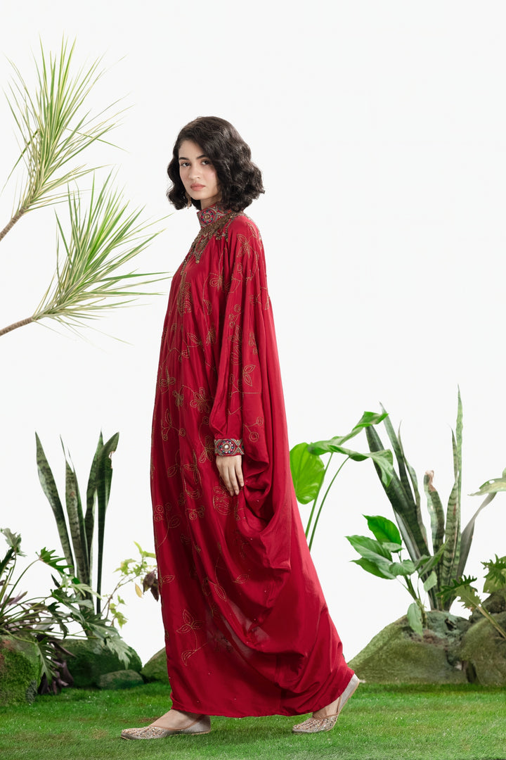 SOMA ONESHOULDER DRESS-Kaftan-Siddhartha Bansal